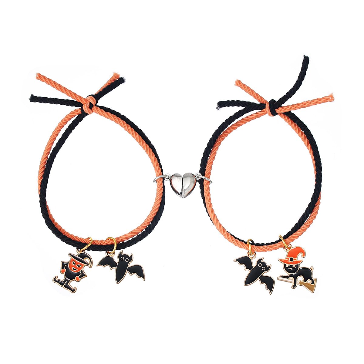 El Regalo 2 Pcs Quirky Ghost Pendant Bracelets Set, Lovely Ghost Enamel Charm Unisex Bracelets for Girls, Boys, Men, Women Friendship BFF Jewelry (Option-4) (B0DGQ7K5LR) Amazon Price History, Amazon Price Tracker