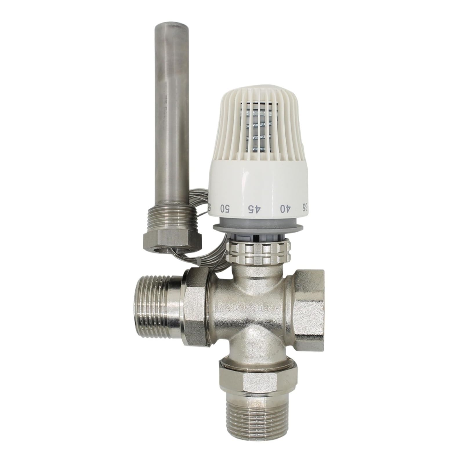 Sterowanie 30-70 stopni System ogrzewania podłogowego termostatyczny zawór grzejnikowy M30*1,5 Zawór trójdrożny Thermowell DN15 DN20 DN25 DN32(DN15)