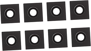 Mobestech 8pcs Aluminum Extrusion Groove Shelf Braces Aluminum Bracket Ring Spotlight Cam Mount Hardwired Brackets for Shelves Corner Brackets Aluminum Extrusion Accessories Corner Groove