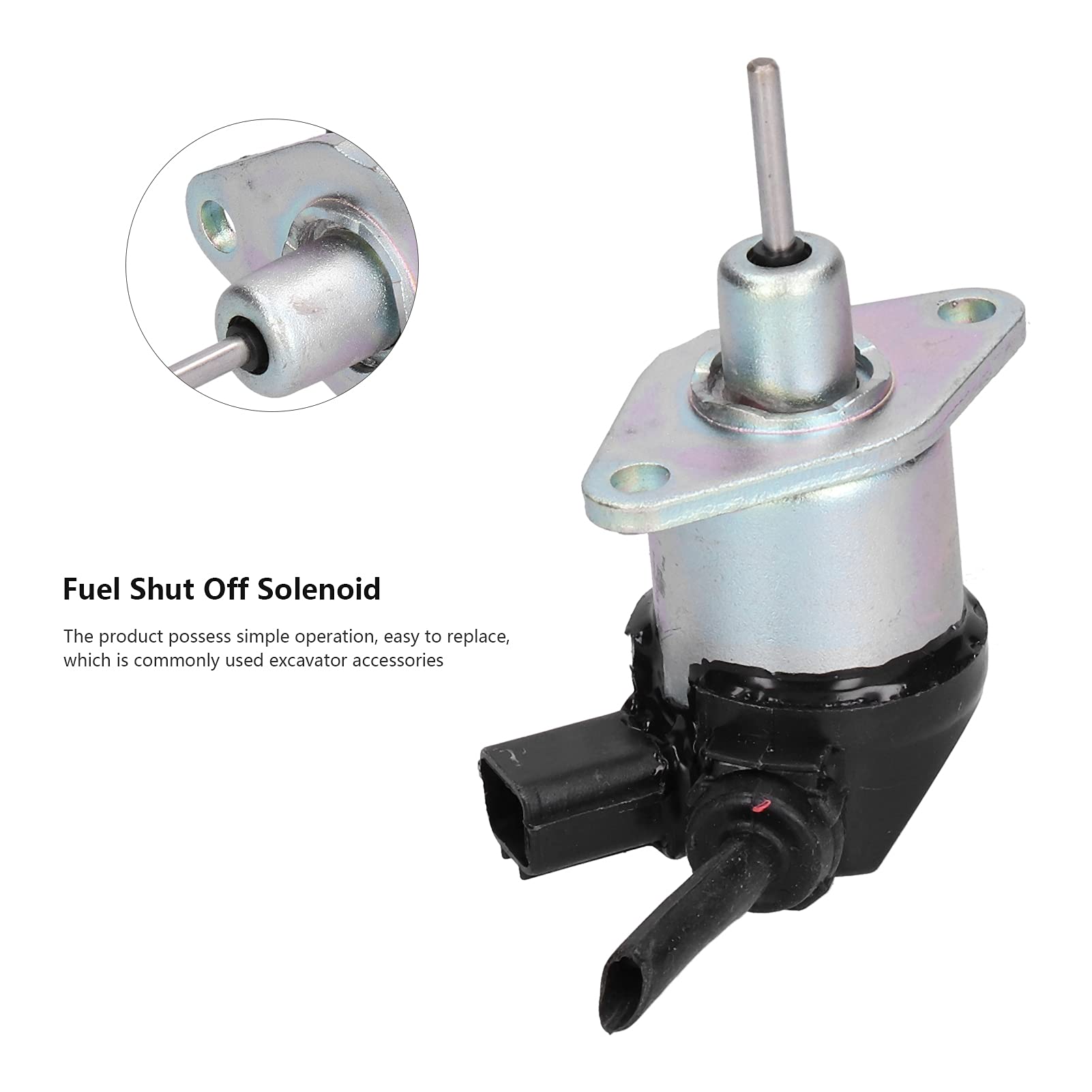 Solenoide di arresto del carburante, elettrovalvola a solenoide elettrica durevole 1G772-60012 per auto