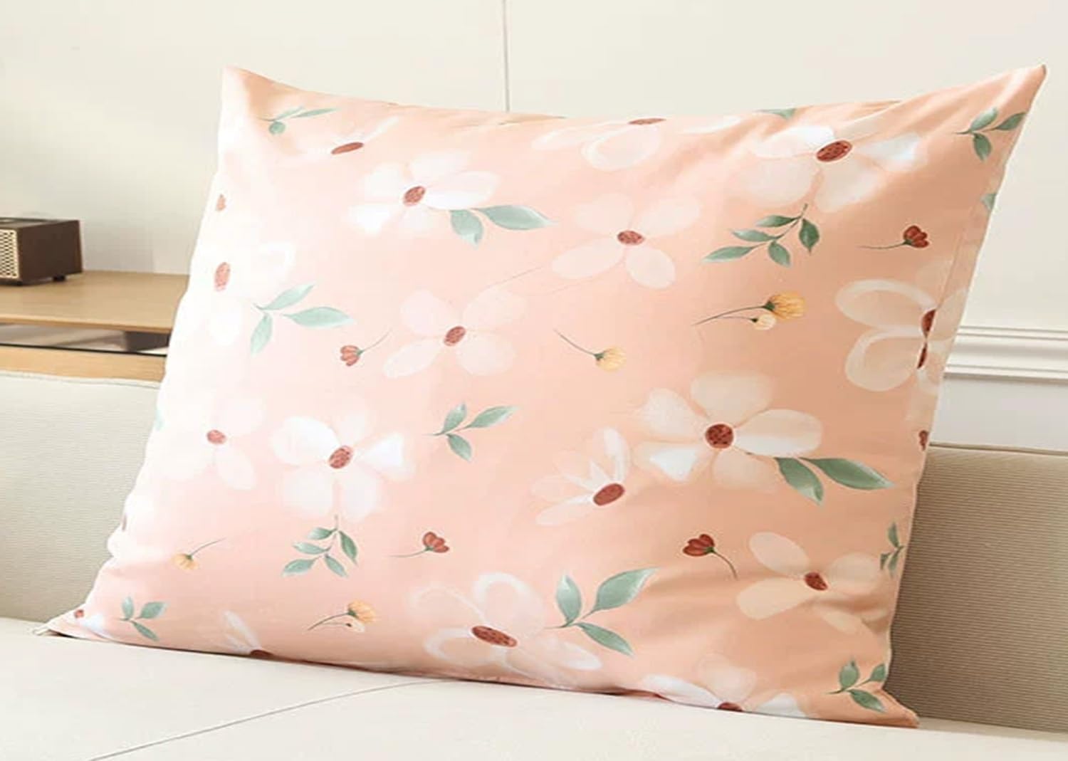 Boho Cotton Canvas Cushion Covers Modern Floral Decorative Pillowcases