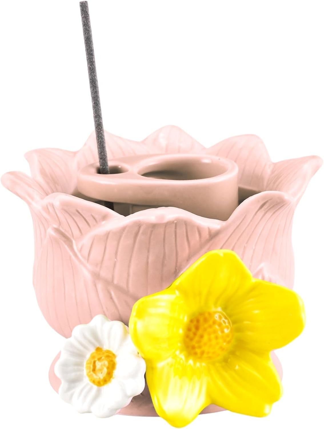 古銅蛙と蓮の花の線香立て お香立て 線香立て 蓮の花 インテリア香炉