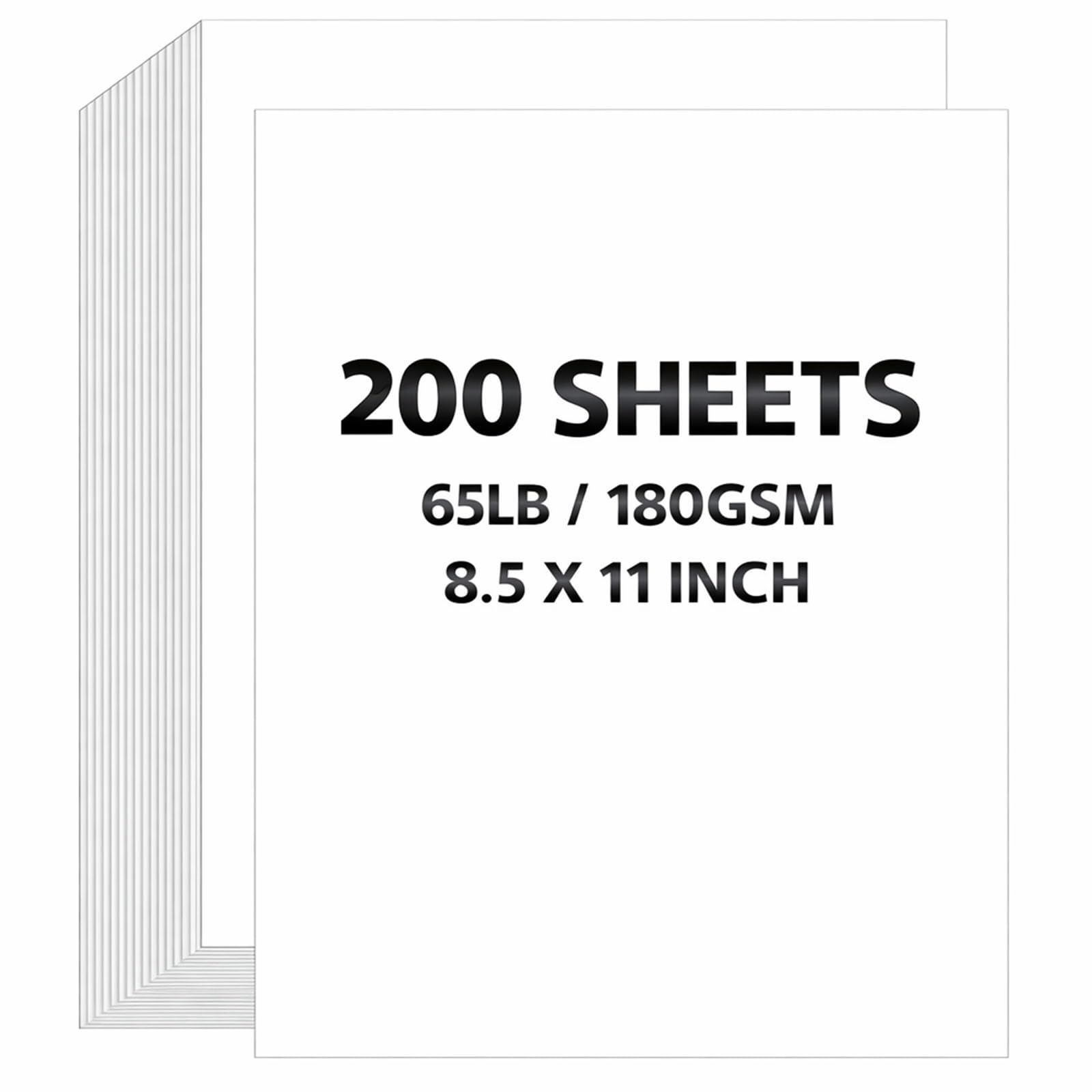 Amazon.com : White Cardstock Paper 8.5 x 11, 65 lb/180 gsm, 200