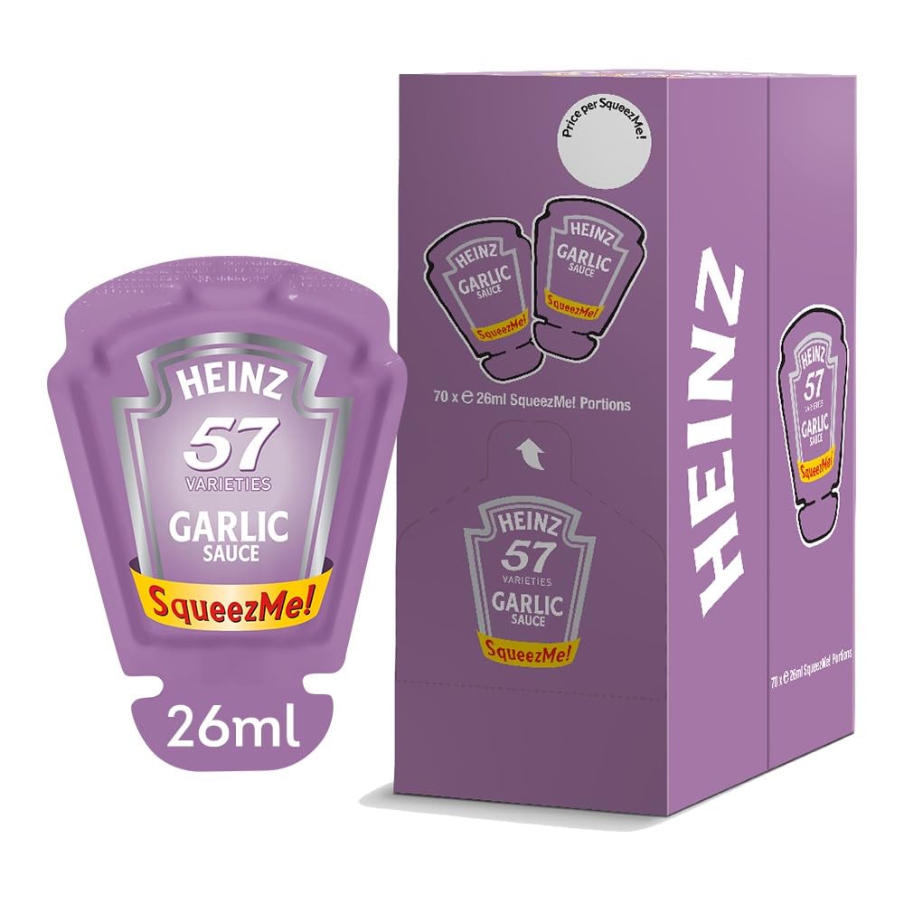 Heinz Garlic Sauce SqueezMe Portions 70 x 26ml