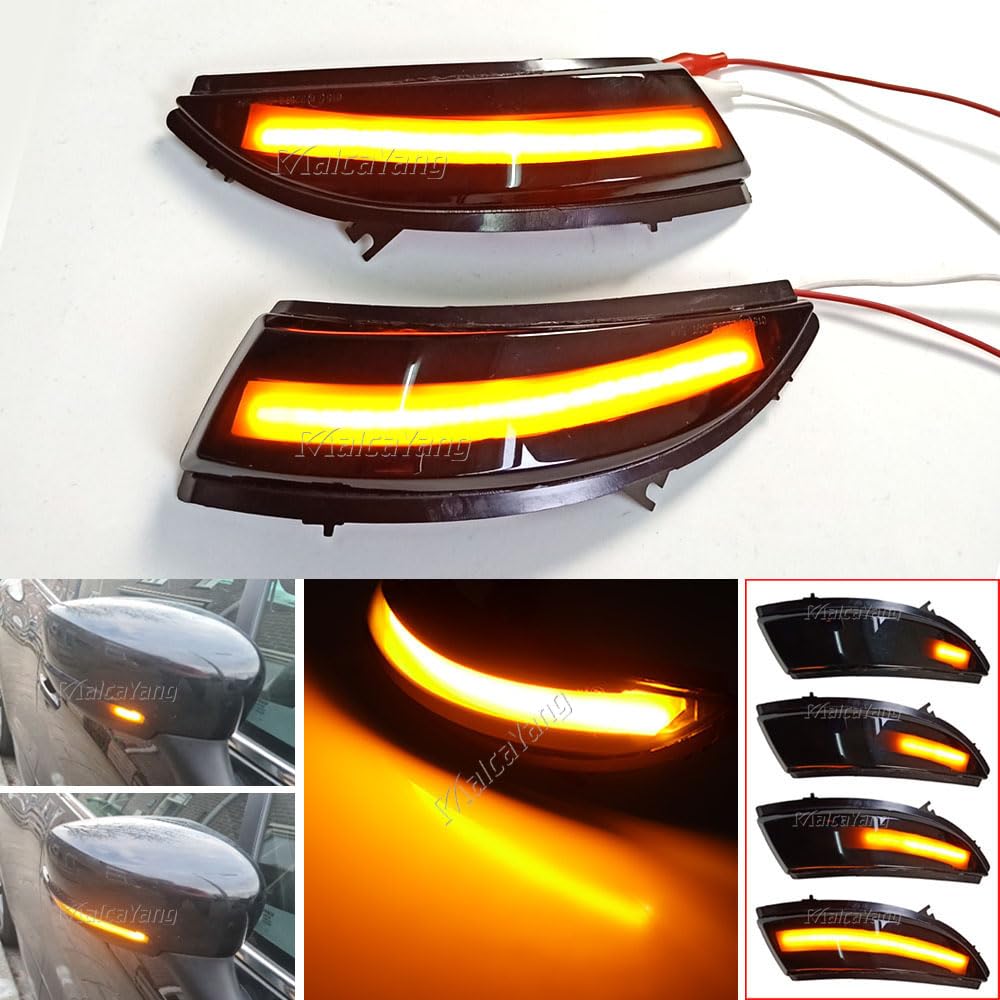 Une paire Indicateur de Miroir Sequentiel Dynamiques LED Clignotant pour Clio IV MK4 BH RS Grandtour KH (2012-2018)