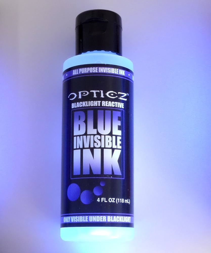 invisible ink.BASICPOT BLUE Amazon.com : Opticz All Purpose Invisible Blue UV Blacklight