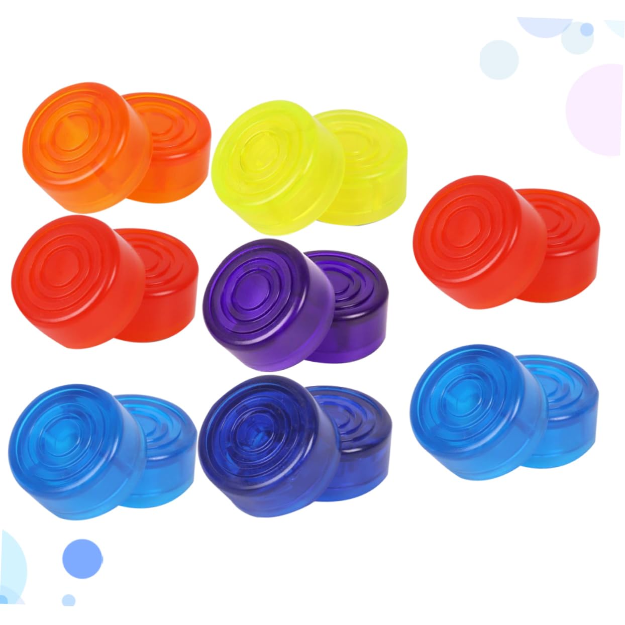 OFFSCH Pedal Caps Guitar 16pcs Guitar Footswitch Cap Anti-slip Effect Foot Nail Cap Set