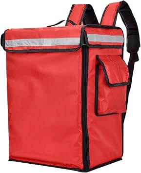 Food Delivery Bag 42L/58L Large Takeaway Bags Fast Food Pizza Delivery Bag Ice Box Insulation Lunch Bags Storage Box Scooter Backpack Color 42L Red Color Color 42l Red Color