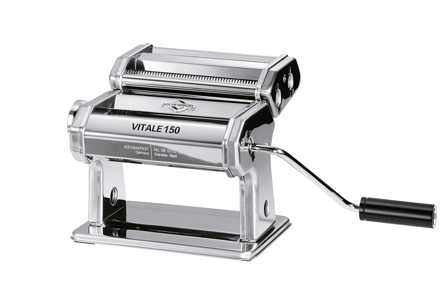 KÜCHENPROFI Nudelmaschine VITALE, Edelstahl, 7 Teigstärken, manuell