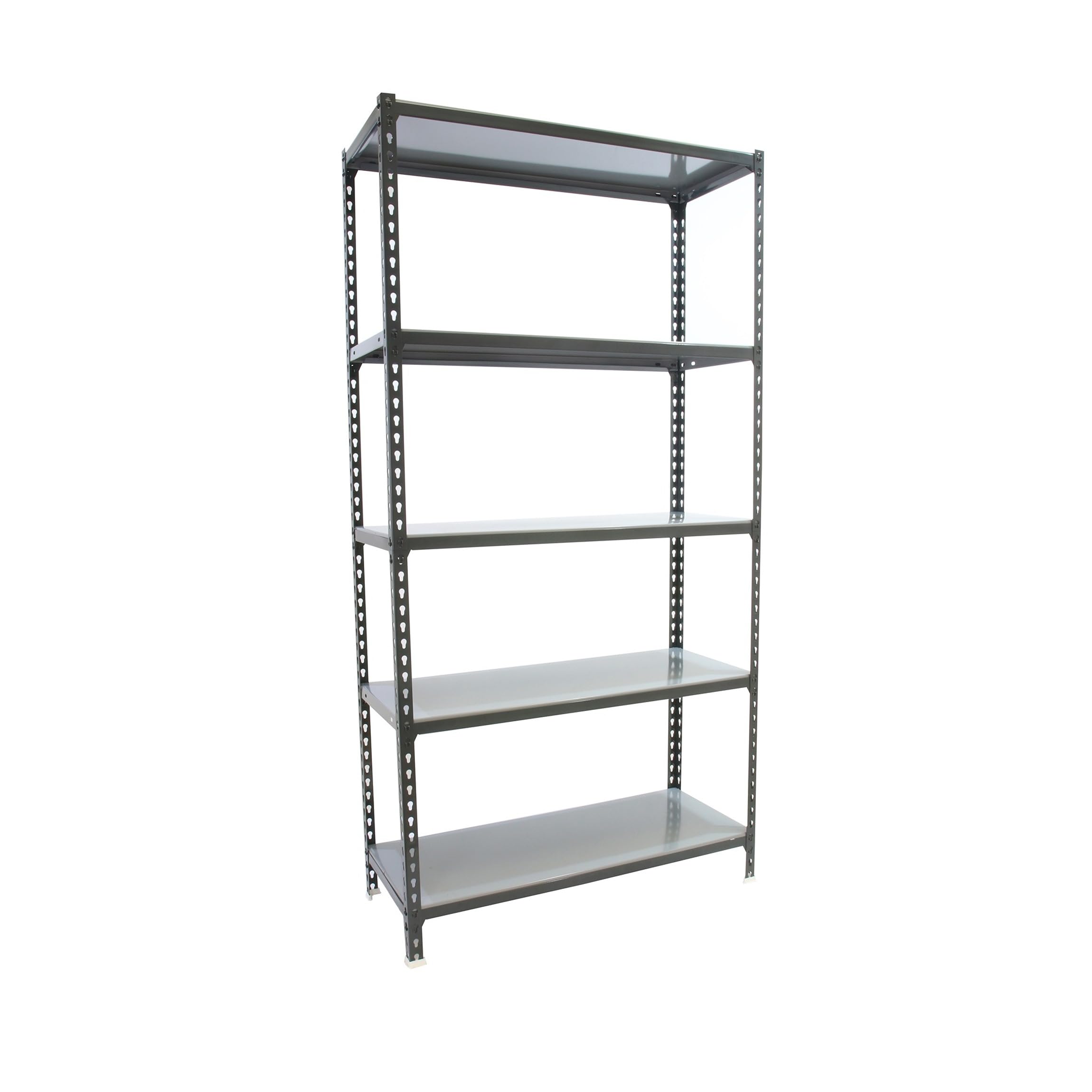 Simon Rack Regał metalowy 1800x800x400 mm, 5 półek, nośność 180 kg na półkę, regał magazynowy i garażowy, stabilna konstrukcja, kolor Antrakit/Ocynkowany – Simon Classic