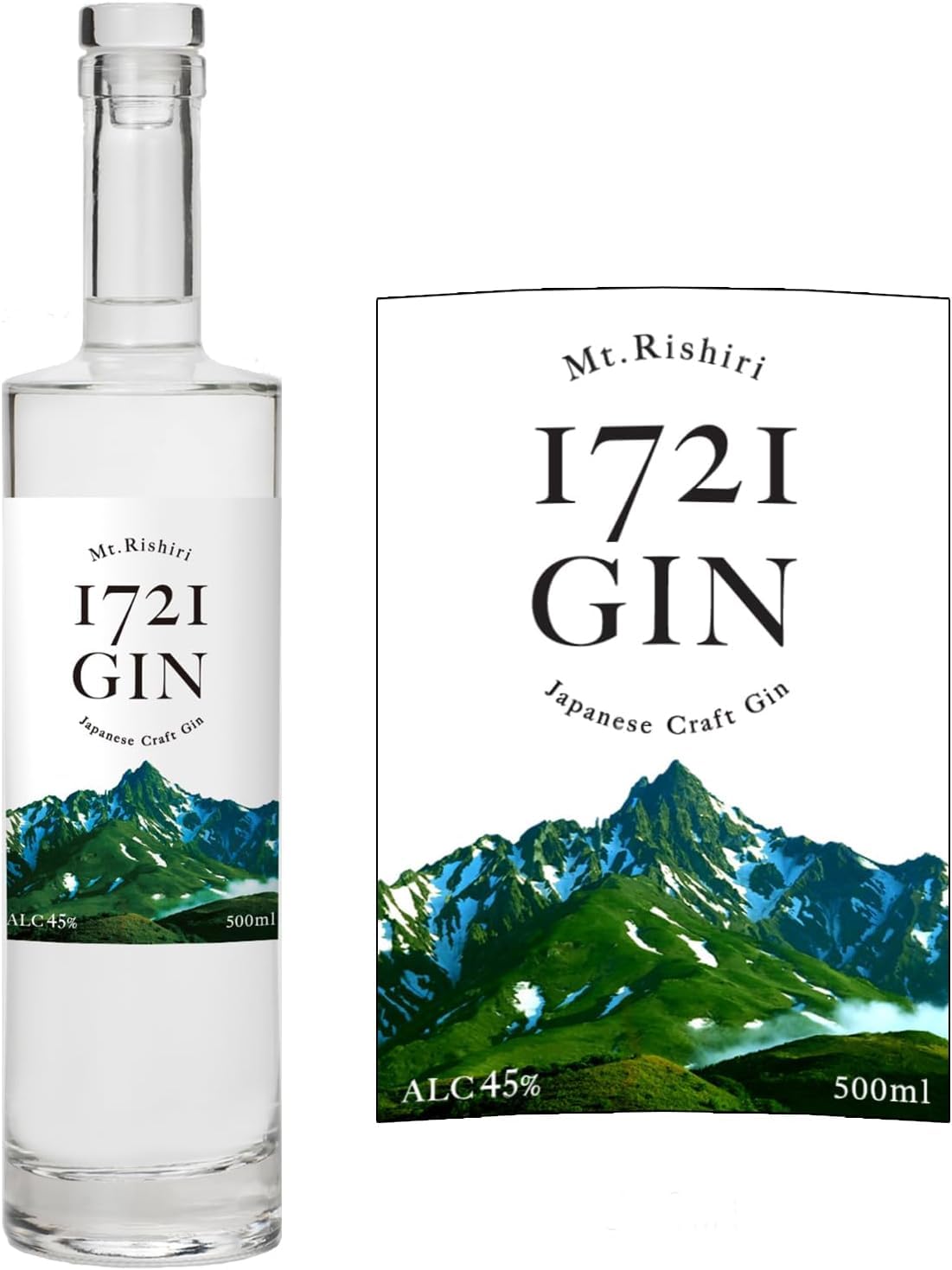 Amazon.co.jp: クラフトジン 利尻山 1721 Mt.Rishiri 1721 GIN