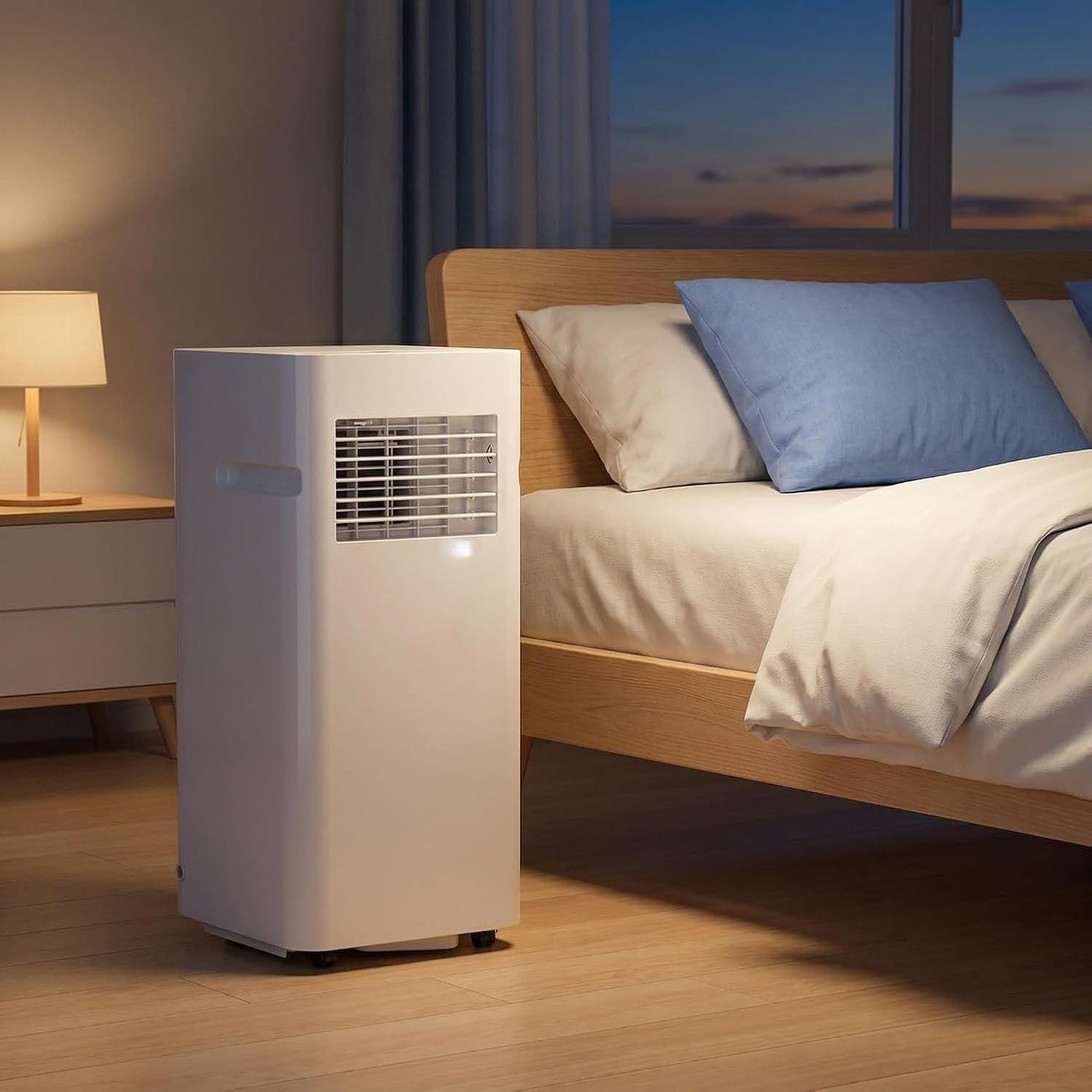 Aire Acondicionado Portátil 14000 BTU, Enfriador Móvil con Mando a Distancia, Temporizador 24H, Bajo Ruido para Dormitorio, Oficina y Piso con Ruedas, Style 4, 12000 BTU