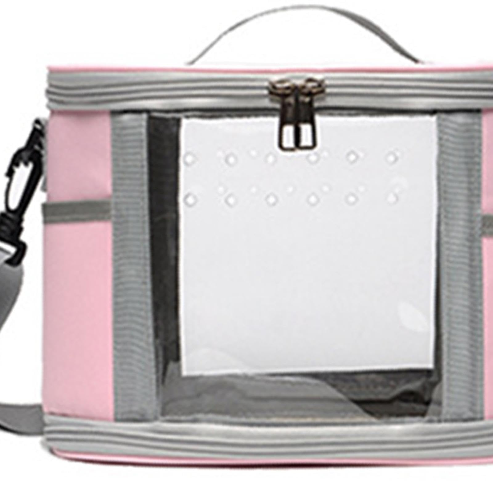 Whtkoph Bird Carrier Bag Guinea Pig Carrier Shoulder Bag Small Birds Outgoing Bag for Chinchilla, Pink L