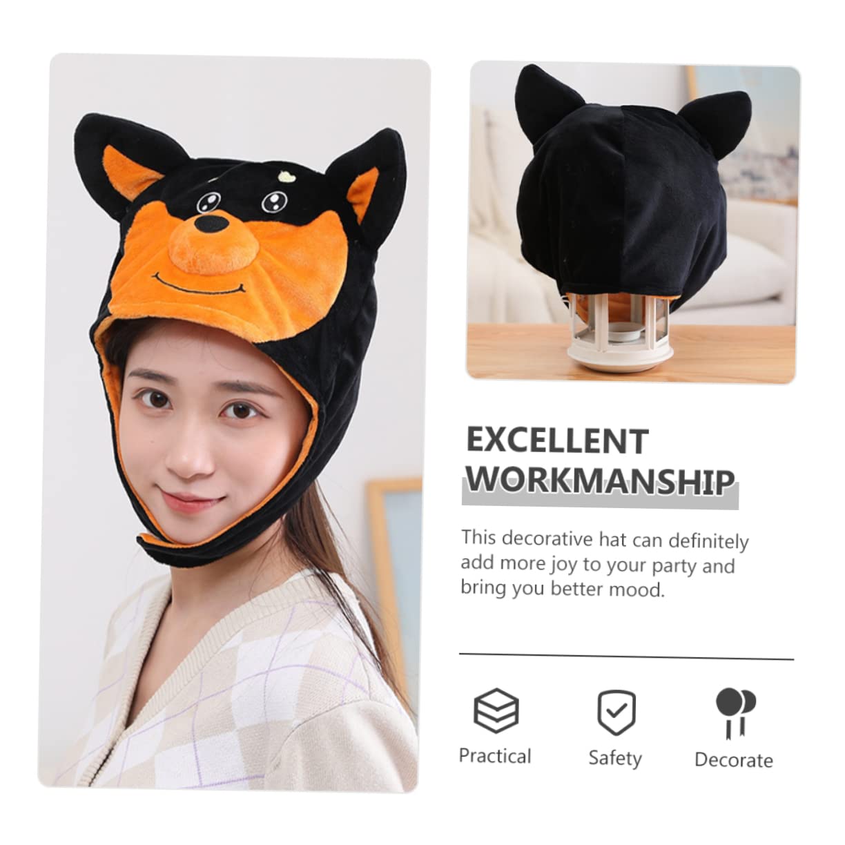 ifundom 3piezas Sombrero De Fiesta Diseño De Perro Para Celebraciones Accesorio De Desempeño y Decoración De Eventos Para Fiestas Temáticas y Fotografía