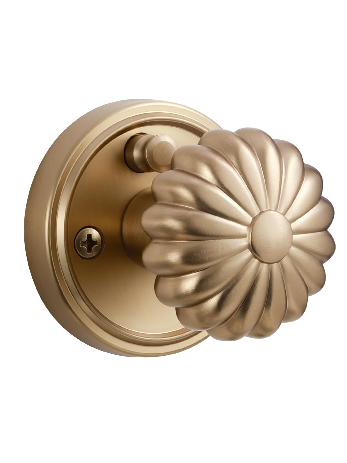 Antique Brass Door Knobs - Retro Privacy Handle -17