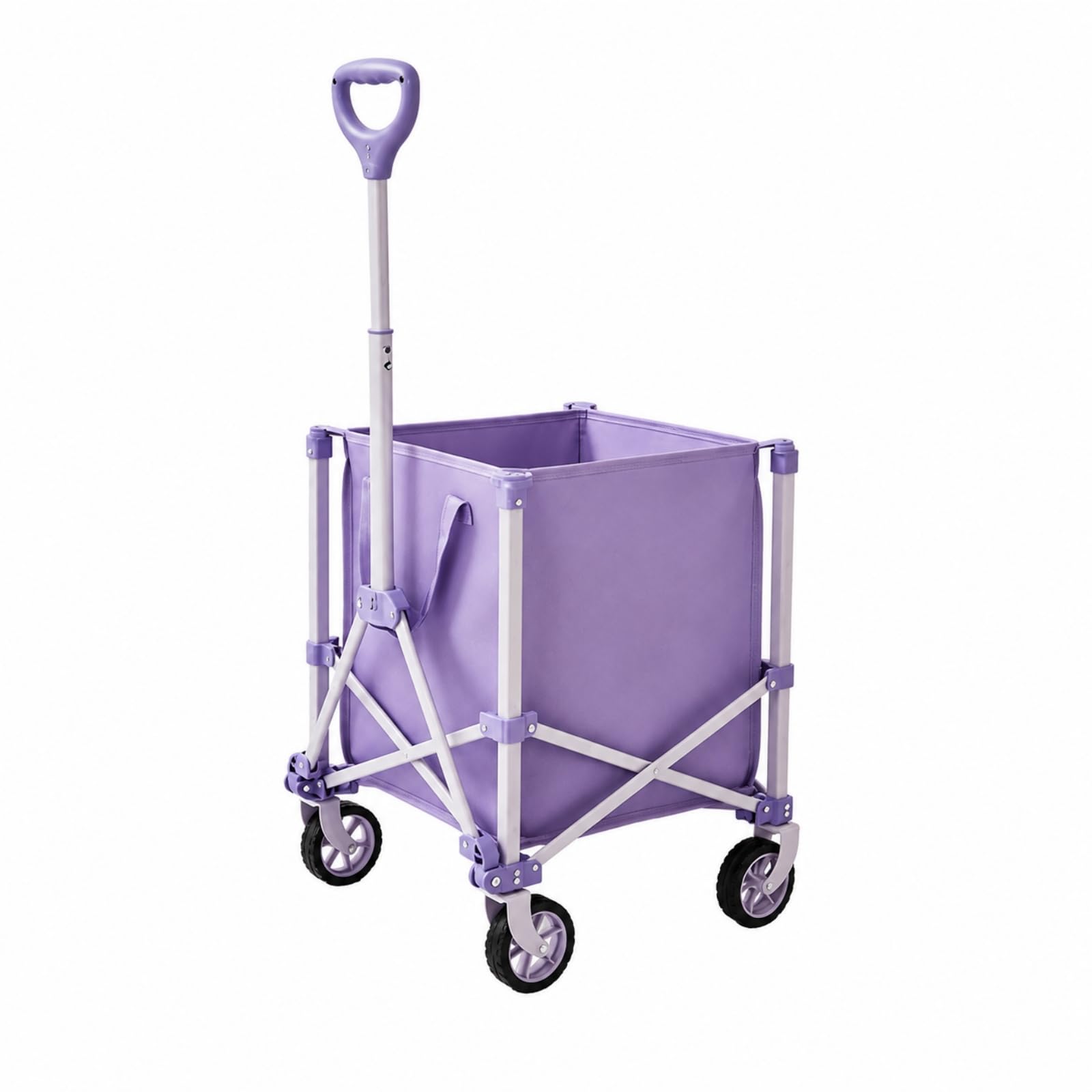 Sharplace Utilitario con Bolsa la Extraíble Carrito para Recados Plegable Vagoneta Carga con Mango Ajustable para Apartamentos, Púrpura