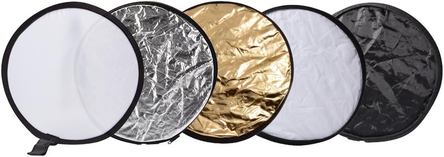 XCSOURCE 5-in-1 12"/30cm Mini Portable Photo Light Reflector Foldable Collapsible Diffuser for Studio Outdoor Photography LF789