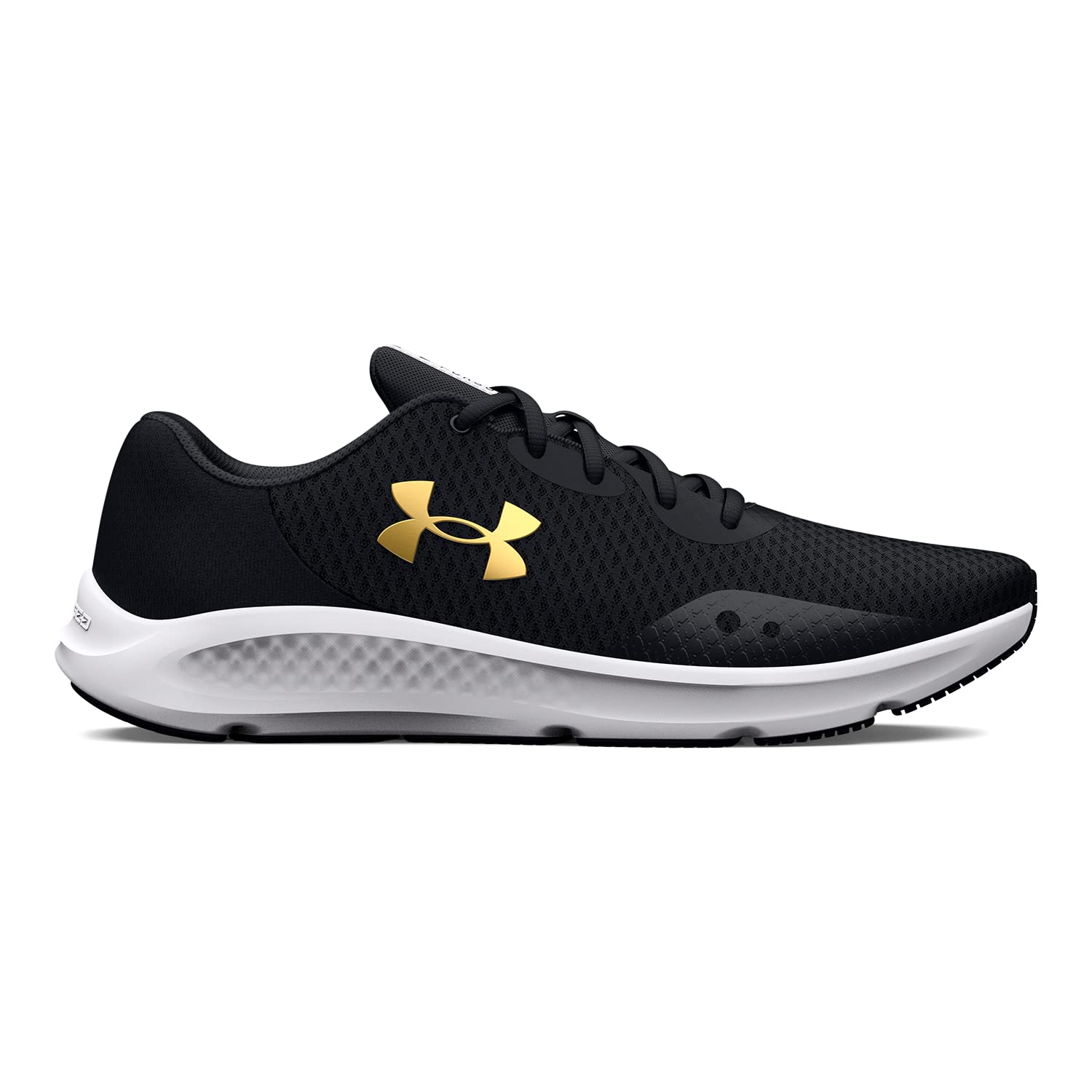 Under Armour UA Charged Pursuit 3 Sneaker Shoes mens Running Shoe 44 EU (005) Black/Black/Metallic Gold