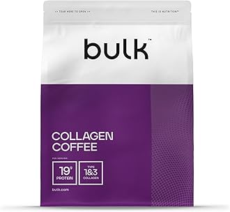 Bulk Collagen Coffee, High Protein Iced Latte Coffee with Single-Origin Arabica, 500g, 20 Servings, 20 g Protein and 90 mg Caffeine per Serving, Hydrolysed Collagen Peptides, Instant and Easy to Mix