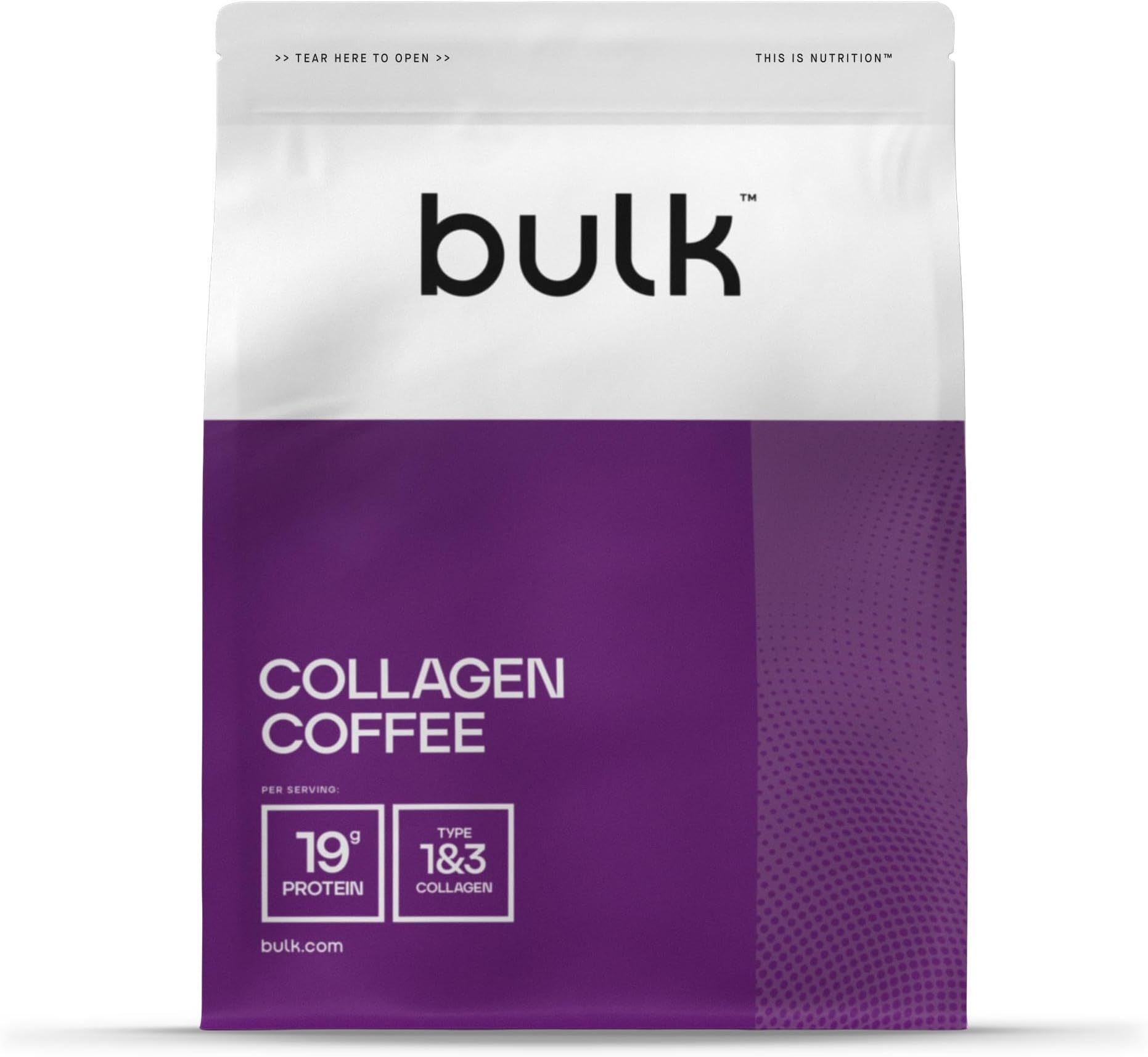 Collagen Coffee, High Protein Iced Latte Coffee with Single-Origin Arabica, 500g, 20 Servings, 20 g Protein and 90 mg Caffeine per Serving, Hydrolysed Collagen Peptides, Instant and Easy to Mix