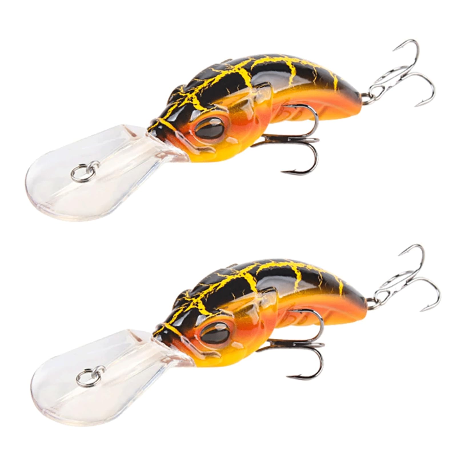 IvyLoutish Fishing Lure Bait 2PCS Minnow Fishing Bait Fishing Tackle 12.2cm Crankbait 14.5g Carp Striped Bass Floating Hard Wobbler Bait Fishing Tackle