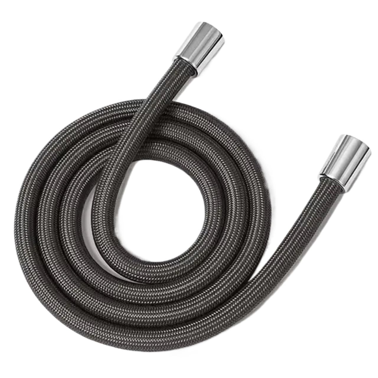 Szczelny wąż prysznicowy 2,0 m – nylon i metal wielokolorowy (ciemnoszary) elastyczna rura prysznicowa dla łatwej instalacji i maksymalnej wygody