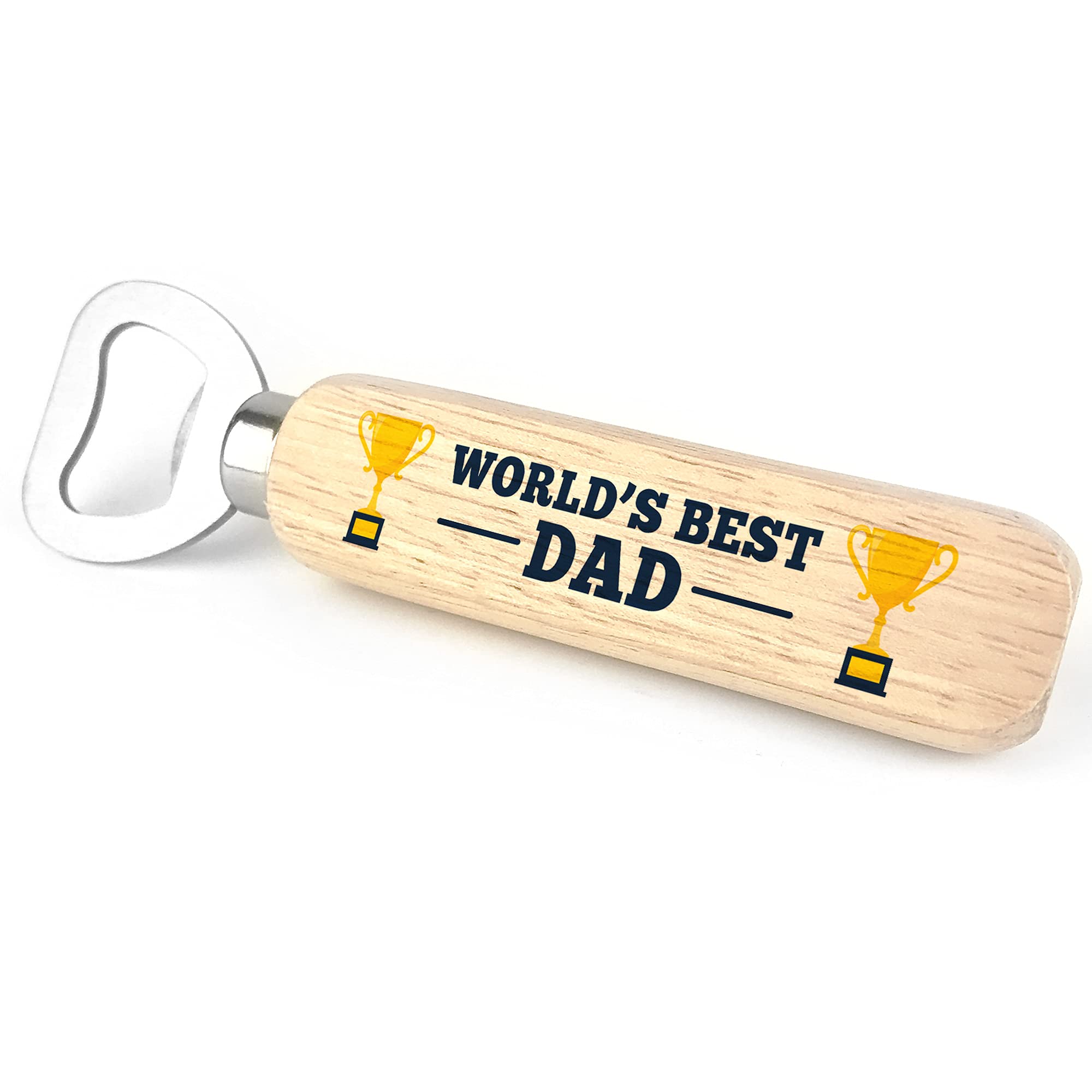 Best Dad Gift for Birthday Christmas Wooden Bottle Opener Gift for Him Keepsake