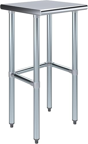 Vista 172 de Mesa de trabajo de acero inoxidable AmGood