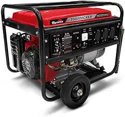 GERADOR TOYAMA A GASOLINA TG8000CXER, MONOFASICO, 115/230V, 60HZ, 7.2KW, PART. ELETRICA/MANUAL, COM RODAS