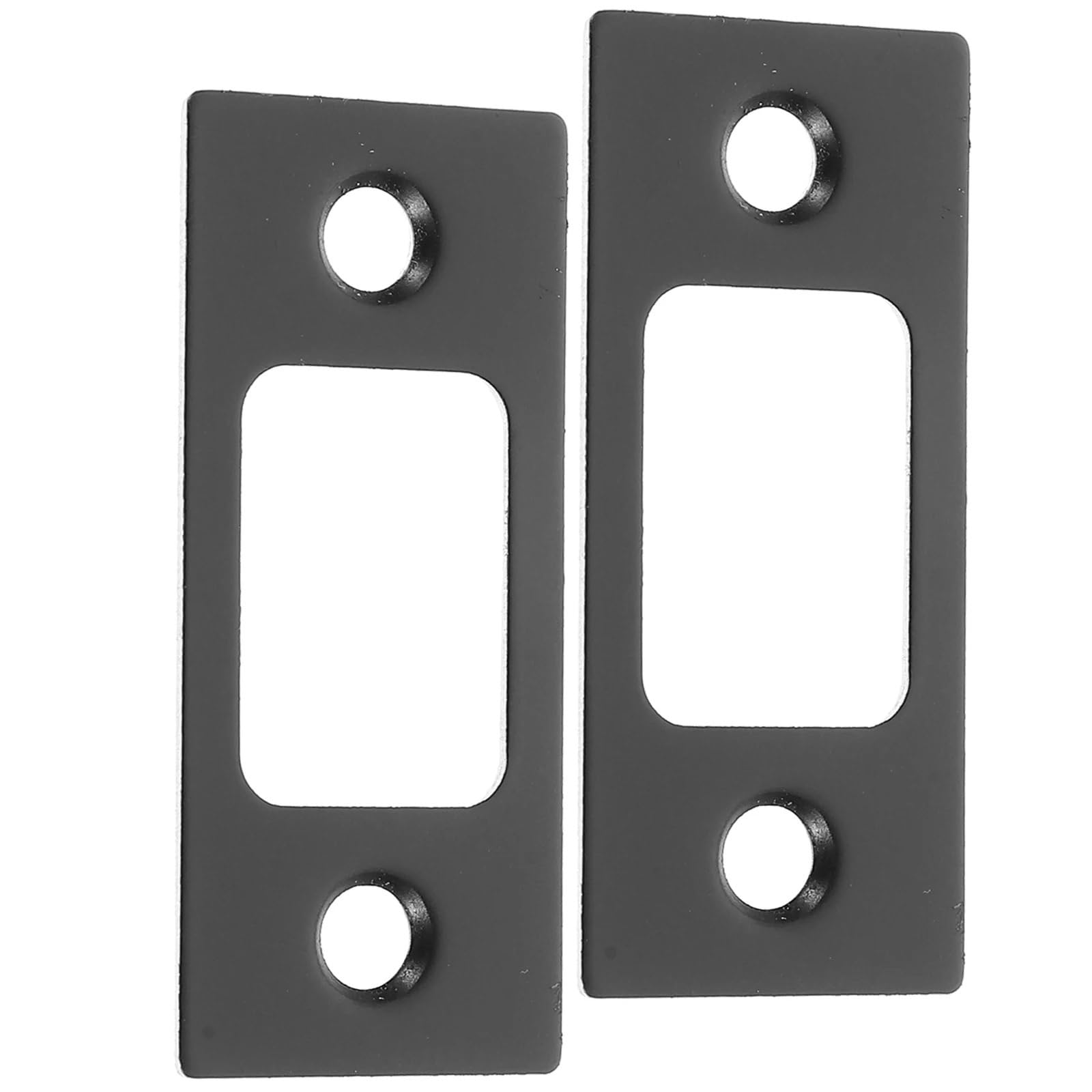 Lot de 20 gâches de porte en acier inoxydable noir