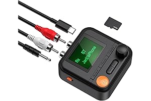 JXTZ Bluetooth Transmitter RCA, HiFi Bluetooth Audio Adapter for Sound System