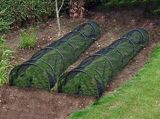2 x NEW GARDEN NET GROW TUNNEL PROTECT PLANTS VEGETABLES INSECTS BIRDS PESTS