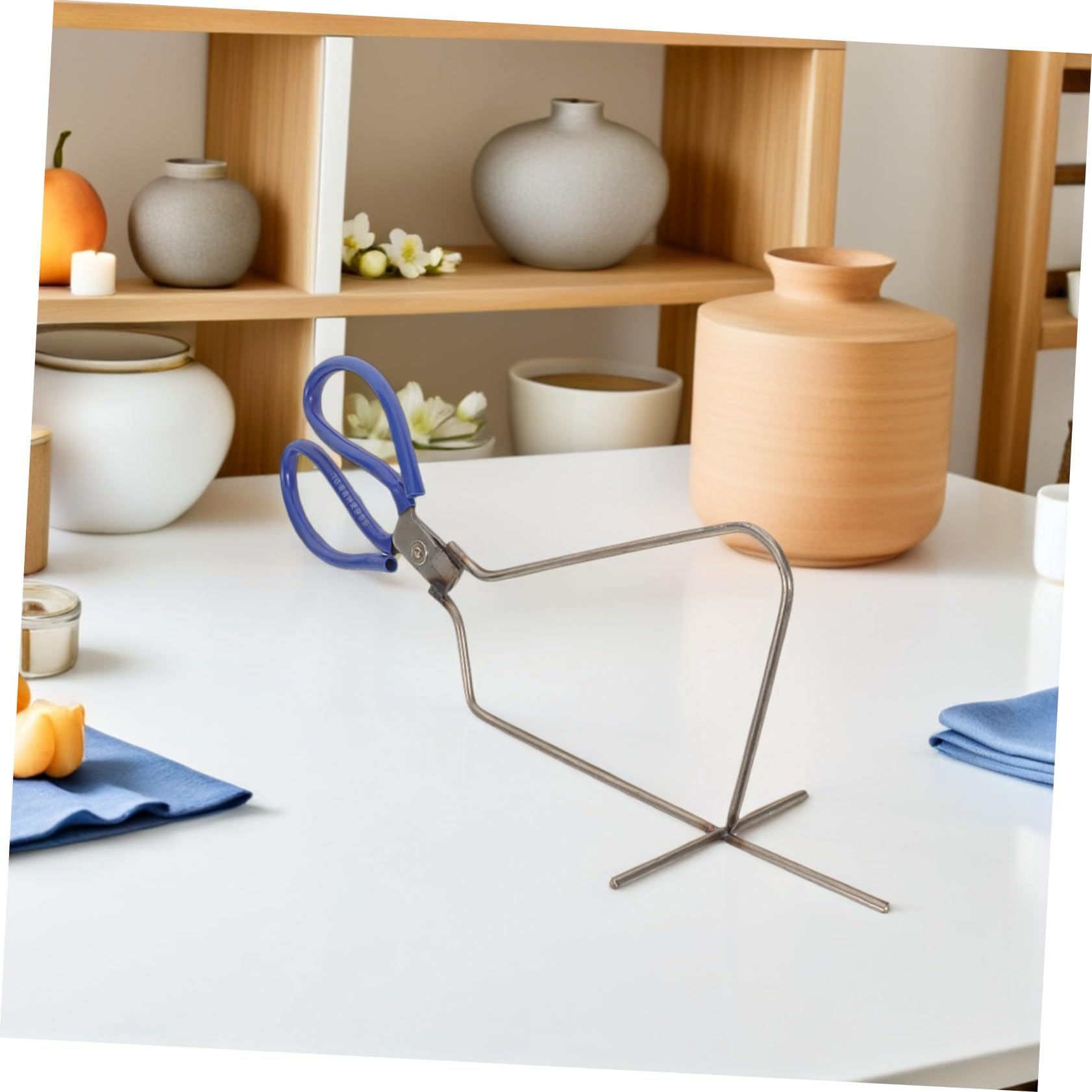 Pinze Smaltatura Ceramica in Acciaio Resistente Ergonomiche Morsetto Preciso per Immersione e Applicazione Smalto Utensile per Modellazione Argilla