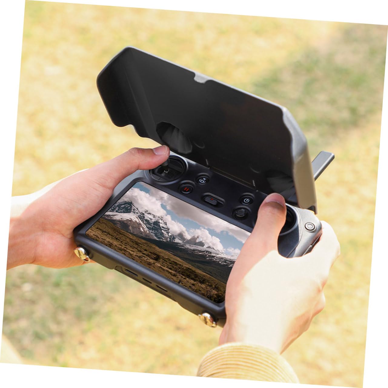 BESTOYARD 3 Stück Rc Fernbedienung Sonnenblende Schutzabdeckung für Controller Leicht Tragbar Installieren Uv Schutz Blendschutz für Drohnenpiloten
