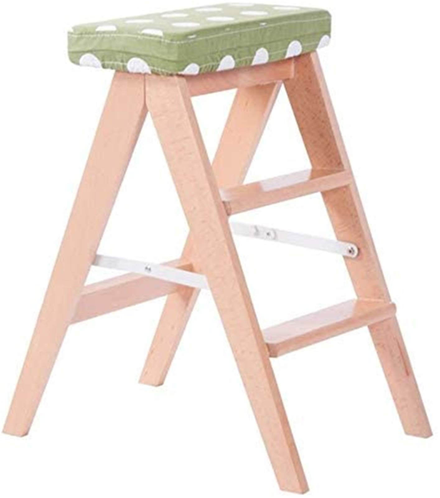 Escabeau portable 3 marches en bois pour la cuisine et la maison