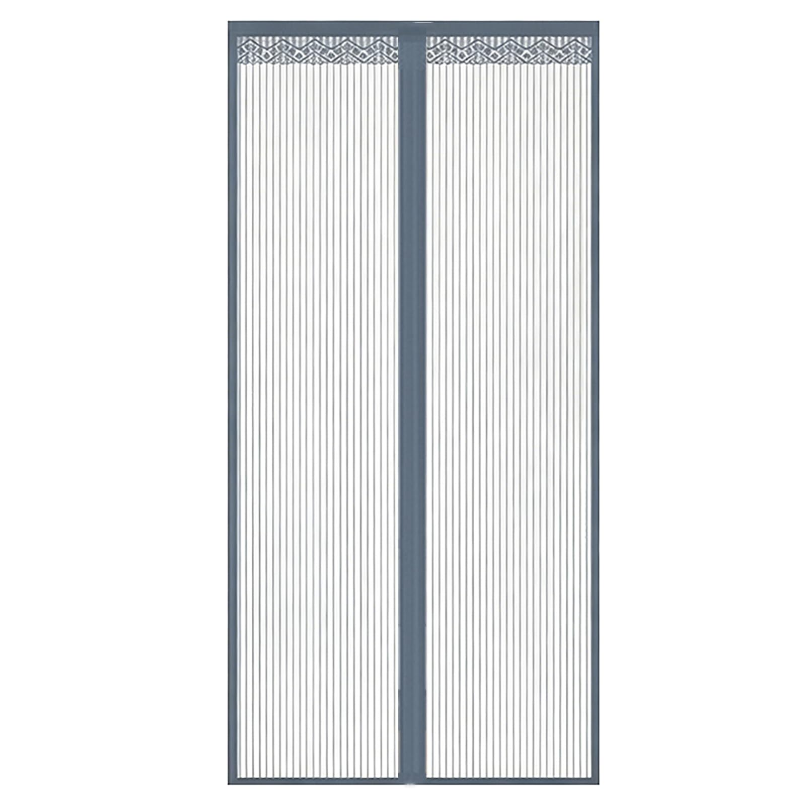 Sugerou Grey Magnetic Screen Door, Automatic Closing Mosquito Proof Mesh – Hands-Free Ventilated Door Curtain For Balcony, Multiple Sizes Xs