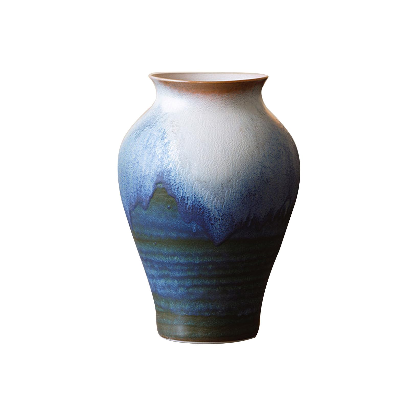 Elegant Countertop Ceramic Vase, Creative Home Decoration Vase, Ornament for Living Room, Dining Table Centerpiece, Hotel, Office(Size:25 * 25 * 35CM,Color:Colorful B1)