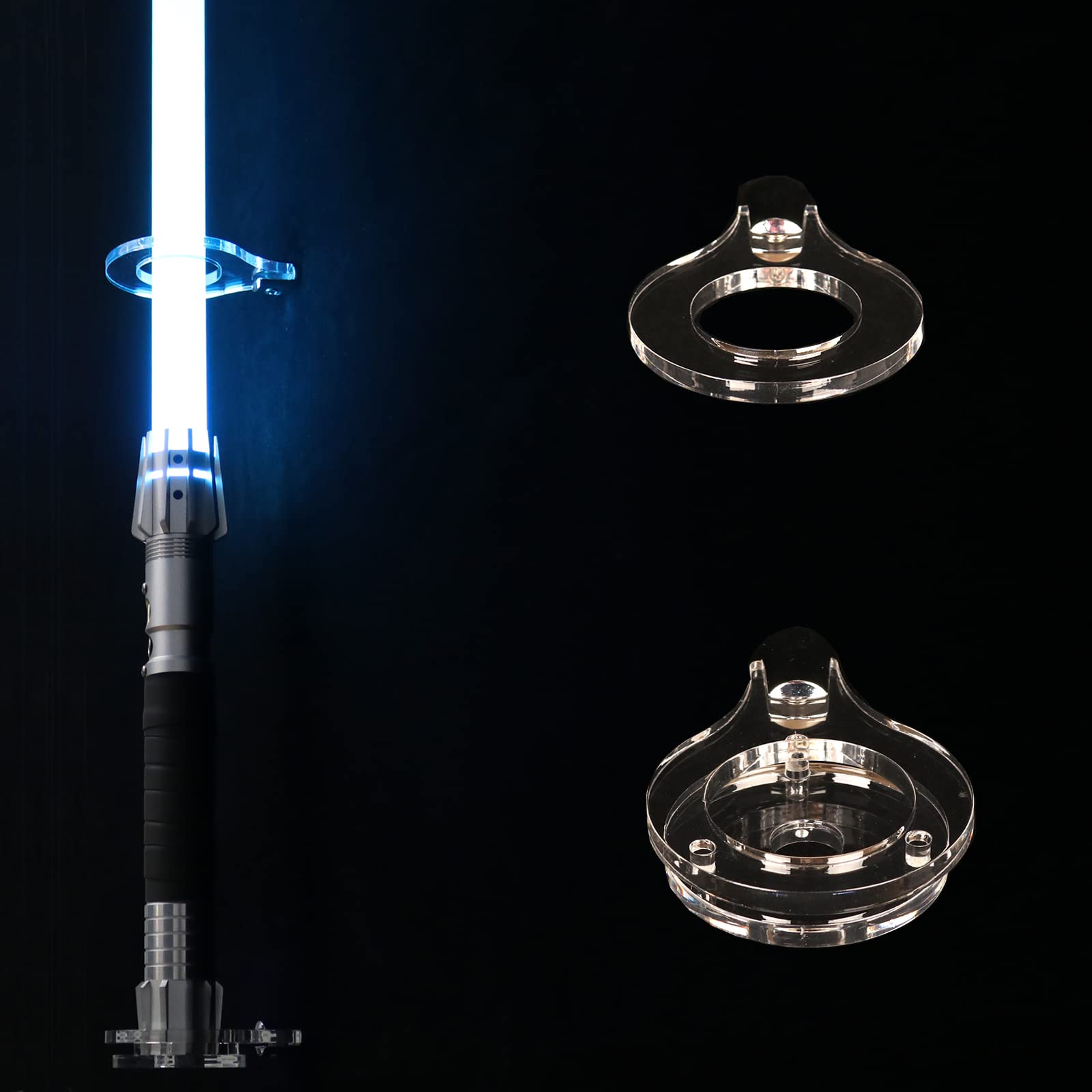 Stand Spada Luminosa WANLIAN Supporto Per Spada Laser In Acrilico Con Luci LED - Display Elegante Per Collezione Star Wars Base Spada Laser Acrilico Led