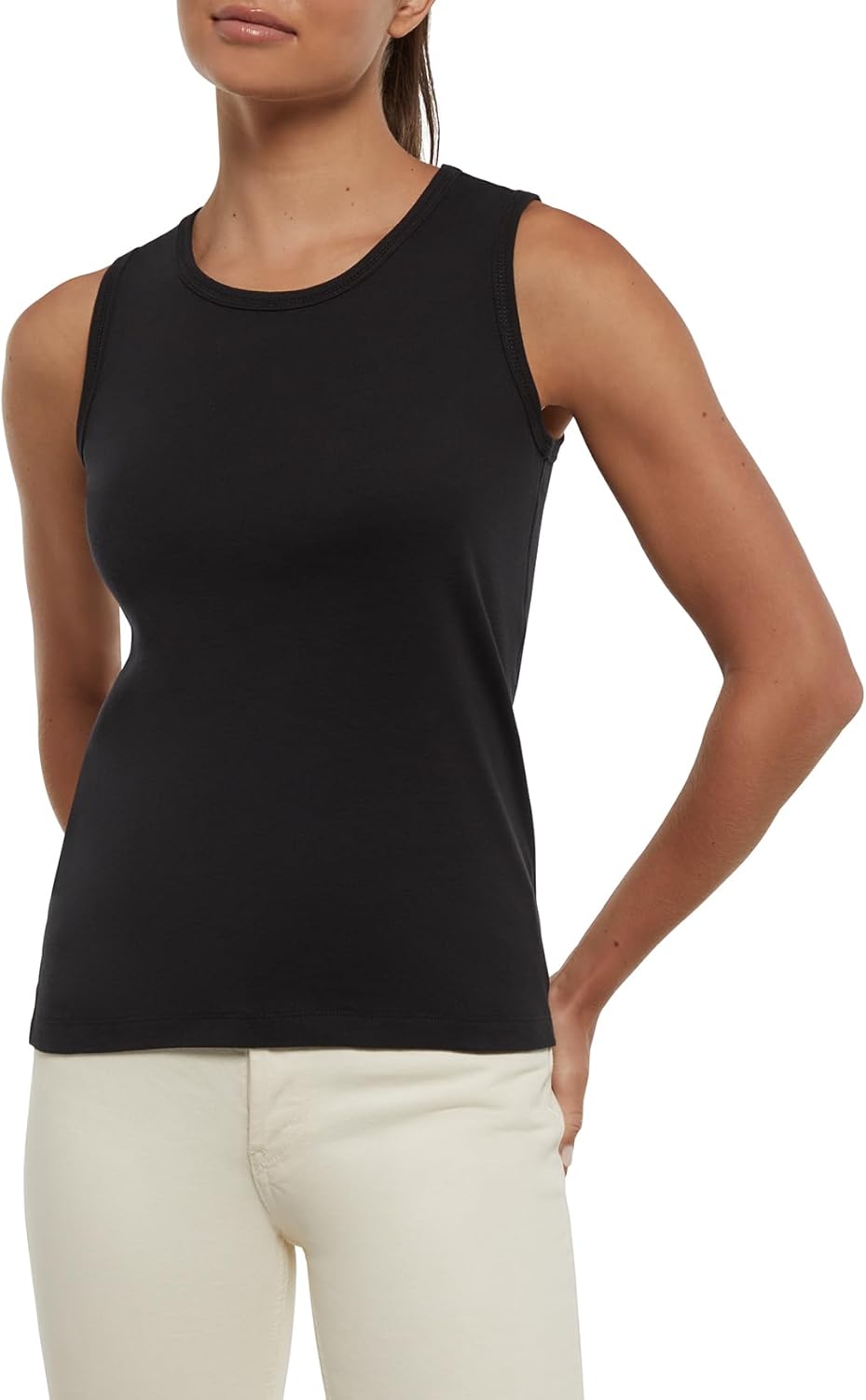 Three Dots Womens Crew Neck Tank - Image 3