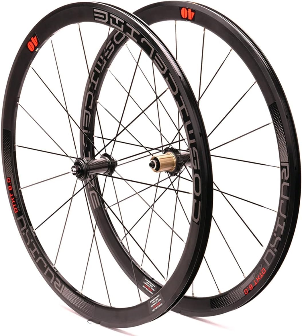 Roue de velo de route 700c double paroi 40mm ELzEy pour cassette 8 à 11 vitesses
