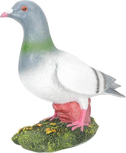 Milisten Decoración de estatuas de paloma, decoración del hogar, decoración azul, escultura decorativa de paloma, adornos de figura de pájaro