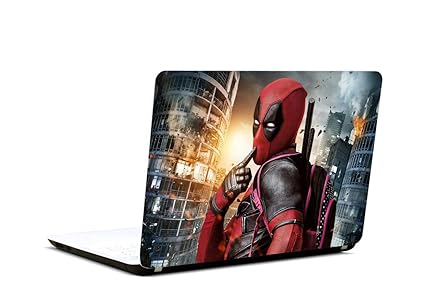 5 Ace HD Deadpool Laptop Skin, for 10 to17inch for Dell, Lenovo, Acer, HP, Sony,Apple,MacBook (Multi Color,Vinyl)