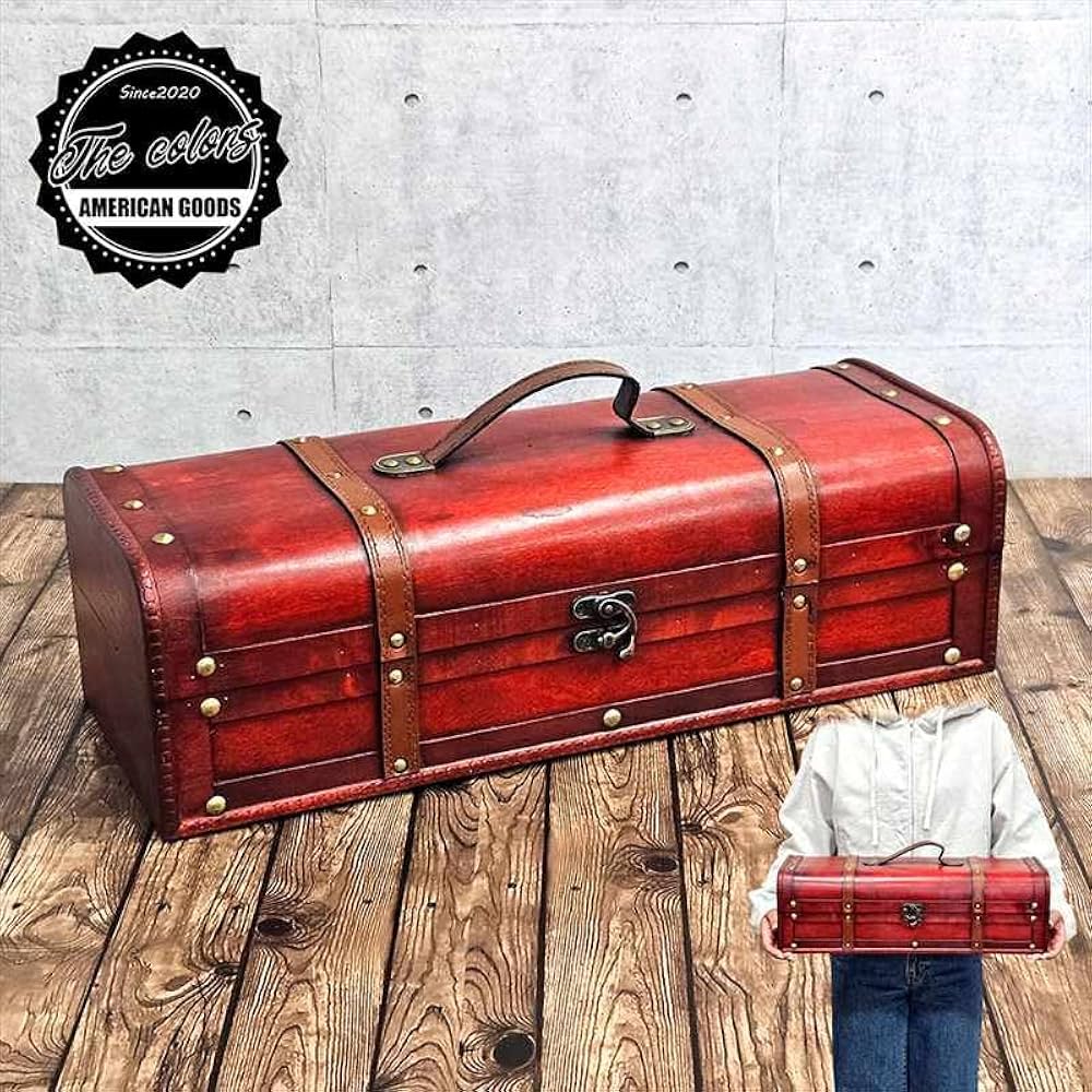 Amazon.co.jp: 宝箱 アメリカン雑貨 トレジャーボックス 特大ロング 50