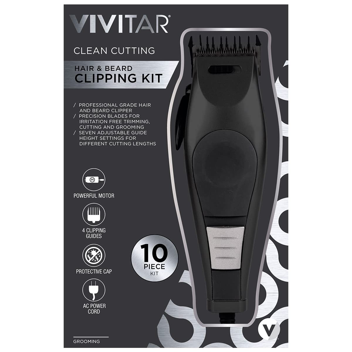 Amazon.com: Vivitar PG-6000BK ProClip 10-Piece Hair Clipping Kit :  Everything Else