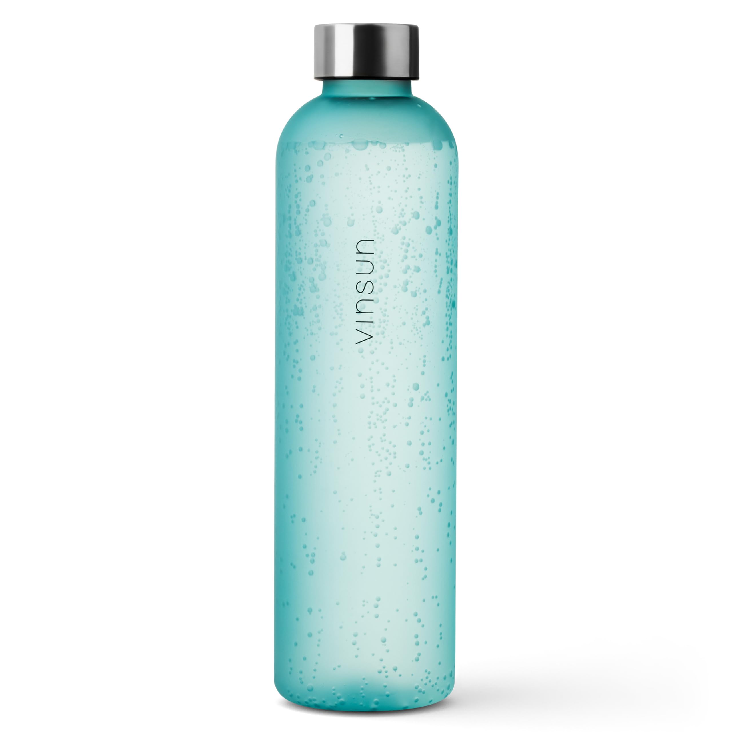 VINSUN Water Bottle 1L Mint Blue - BPA free, Leak-proof, Reusable, Tritan - Drinks Bottle for Sports, Gym, Travel, School, Cycling, Running, Work โ image 1