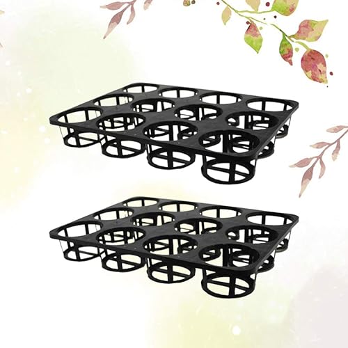 Miniatura 8 de Cabilock Bandejas de transporte para macetas, 2 unidades, bandeja de inicio, soporte para bandeja de propagación de germinación, maceta de guardería