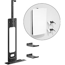 Console Holder Wall Mount for PS5 Black Gaming Stand for PlayStation 5 Digital Disc Edition With 2 Controller Kits