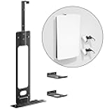Upgraded Adjustable Console Holder Wall Mount for PS5: Black Gaming Stand for PlayStation 5/PS5 Slim/Pro Digital Disc Edition With 2 Controller Kits Black
