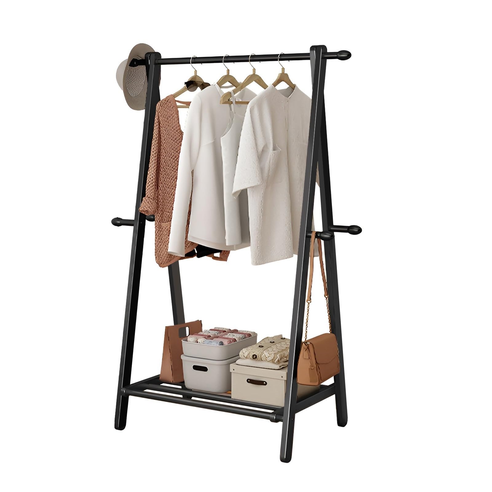 Porte-pantalons coulissant extensible en métal robuste pour dressing
