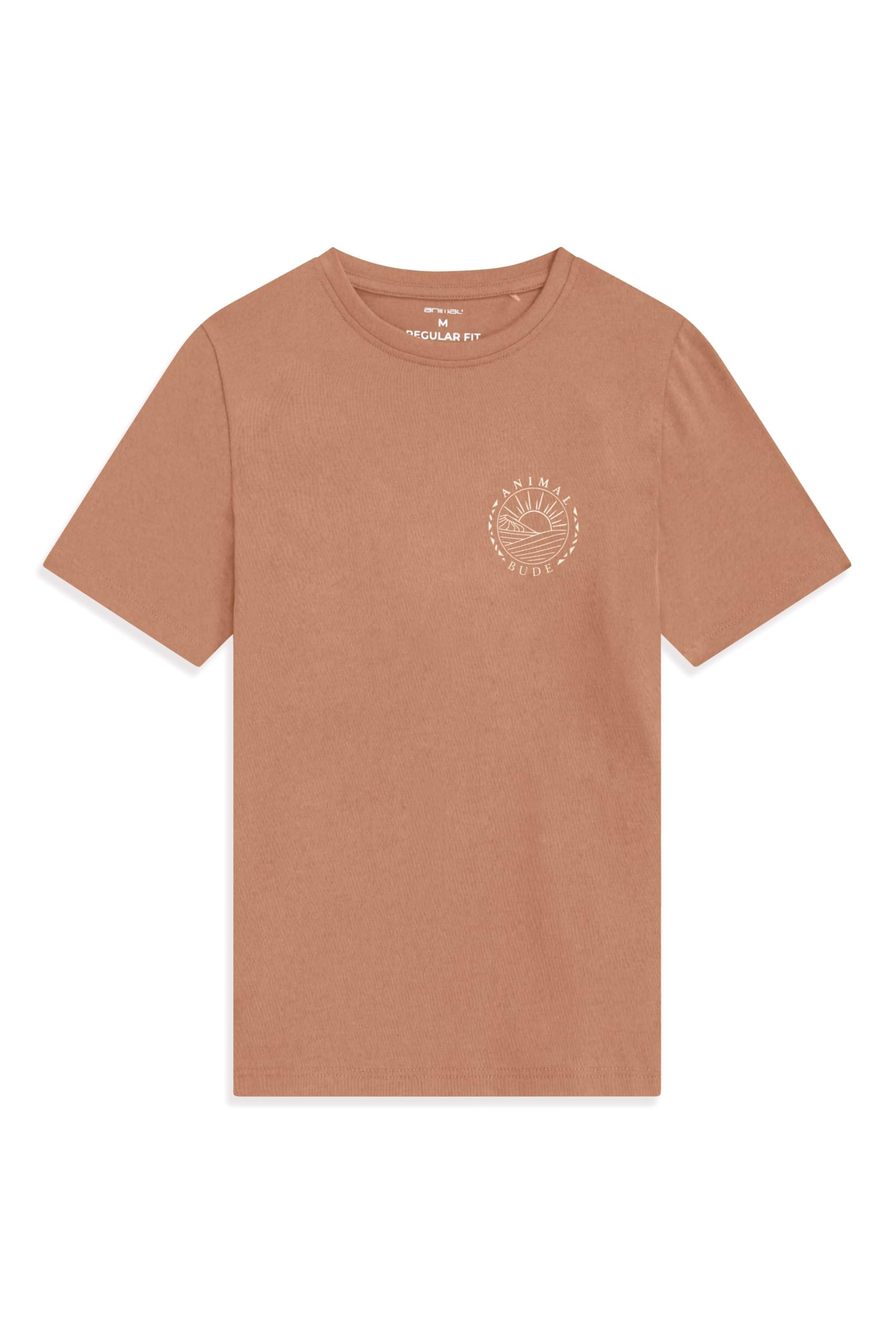 Animal Jacob Mens Cornwall T-Shirt Rust XL